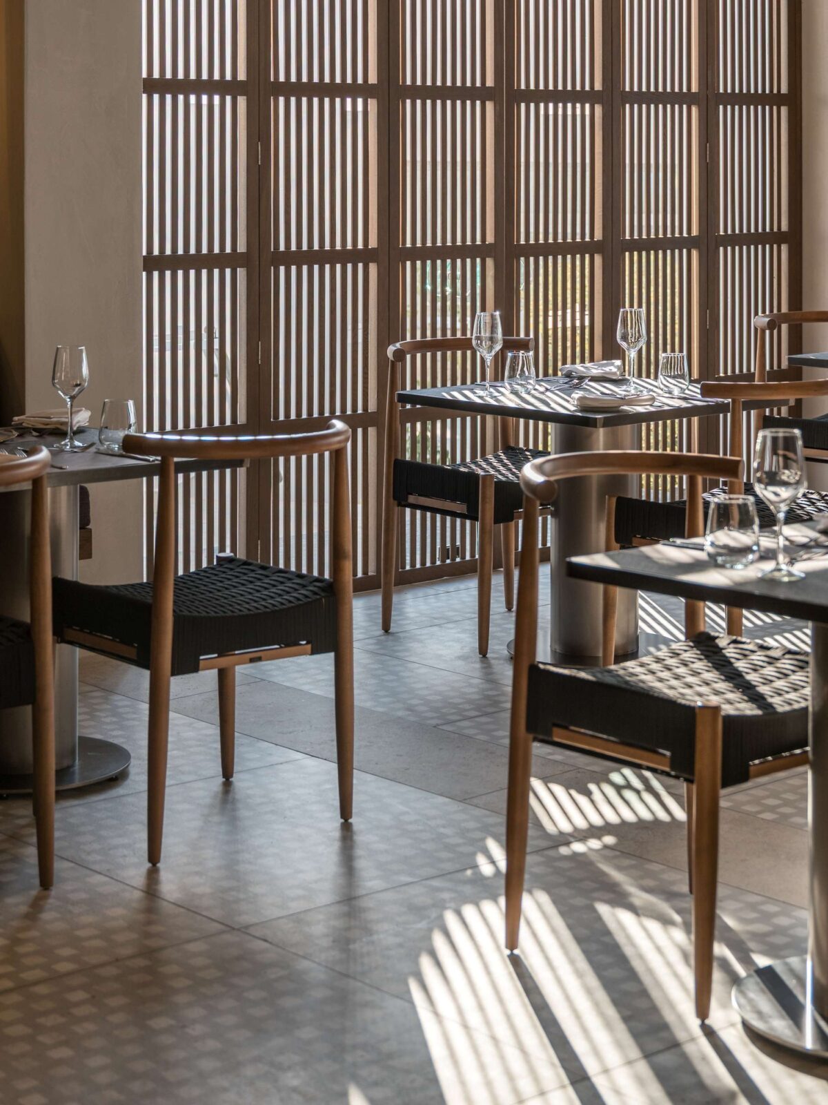 Estia Restaurant in a Greece resort, by Not a Number Architects