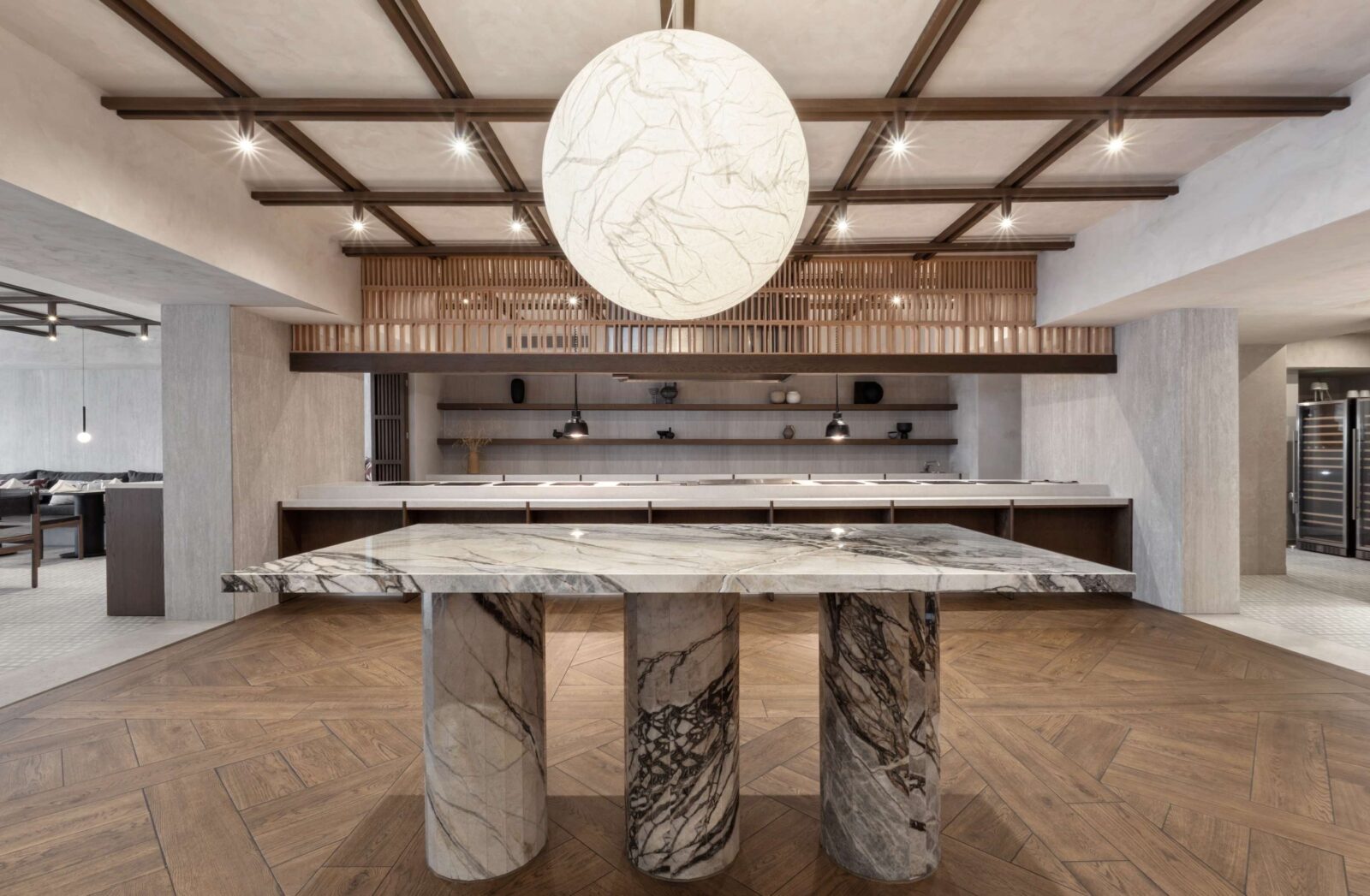 Estia Restaurant in a Greece resort, by Not a Number Architects