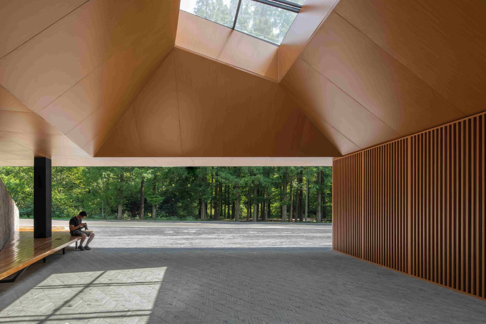 The Wuxiang Mountain National Forest Park by Mix Architecture. Photo by Xiaobin Lv.