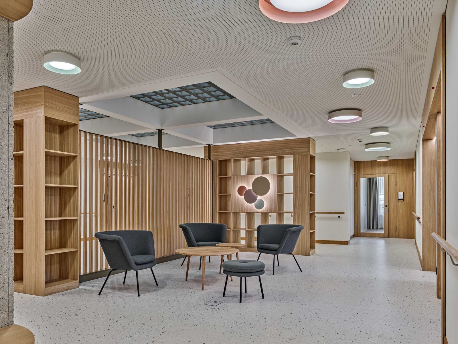 The Retirement Home Du Lac in St. Moritz, Switzerland, lighting design by Spektrum