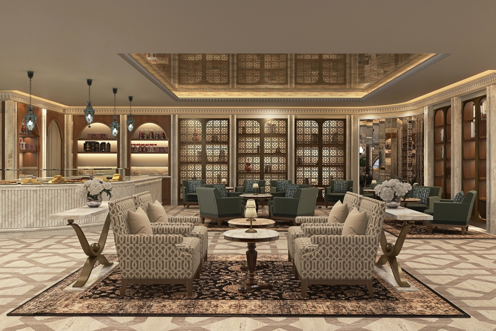 Cairo Marriott Hotel & Omar Khayyam Casino - Greatroom & Reception seating area