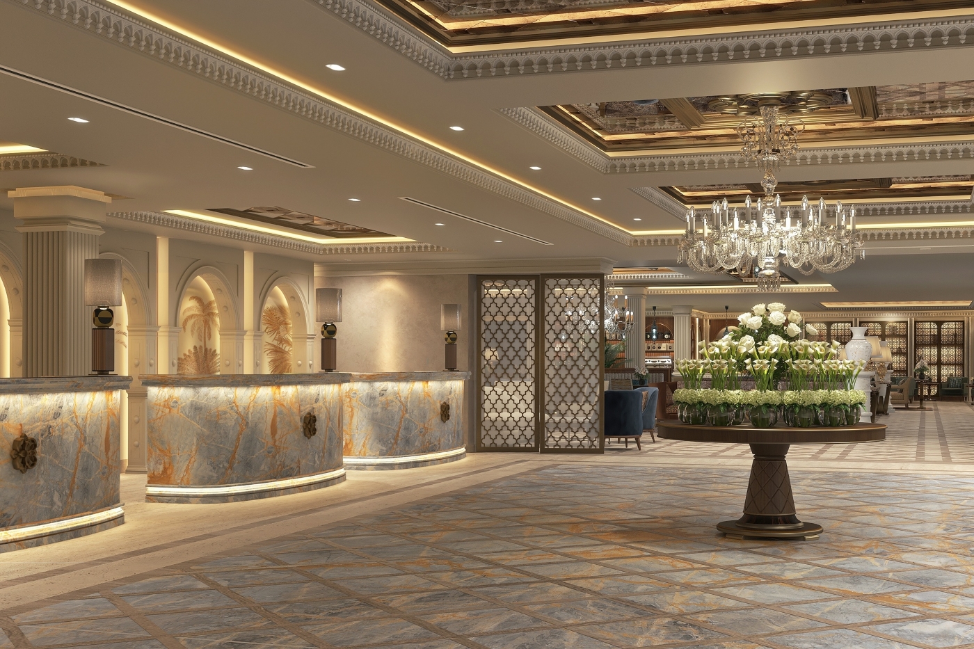 Cairo Marriott Hotel & Omar Khayyam Casino - Greatroom & Reception header