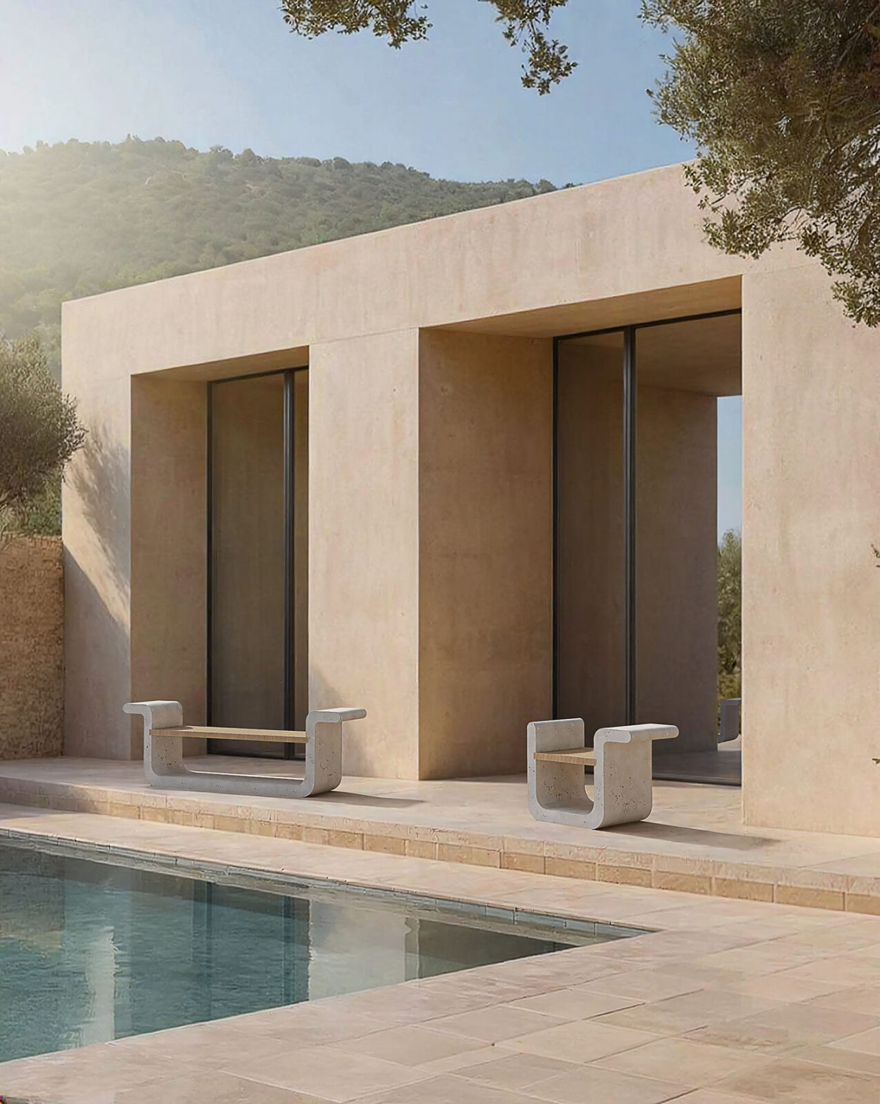 the Arcus outdoor seating collection by Gravelli