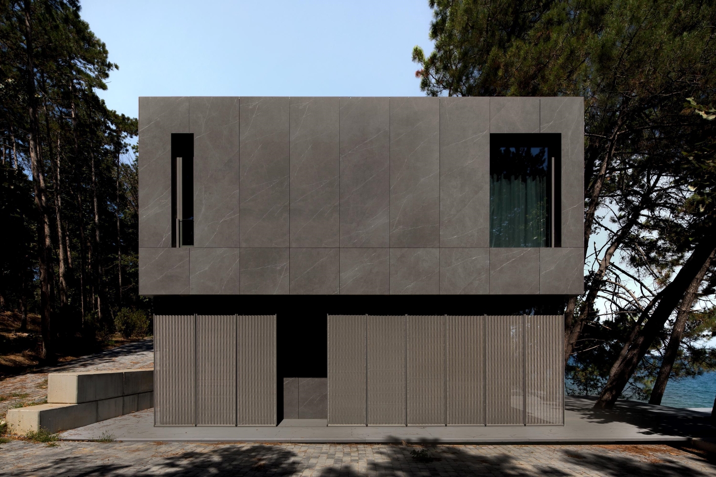 Pine house exterior