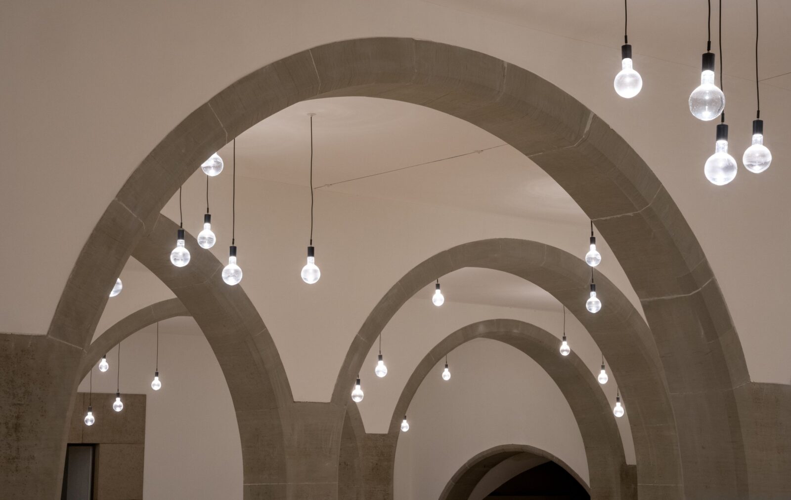 Market Hall in Burgdorf glass pendant lights by Luminum GmbH