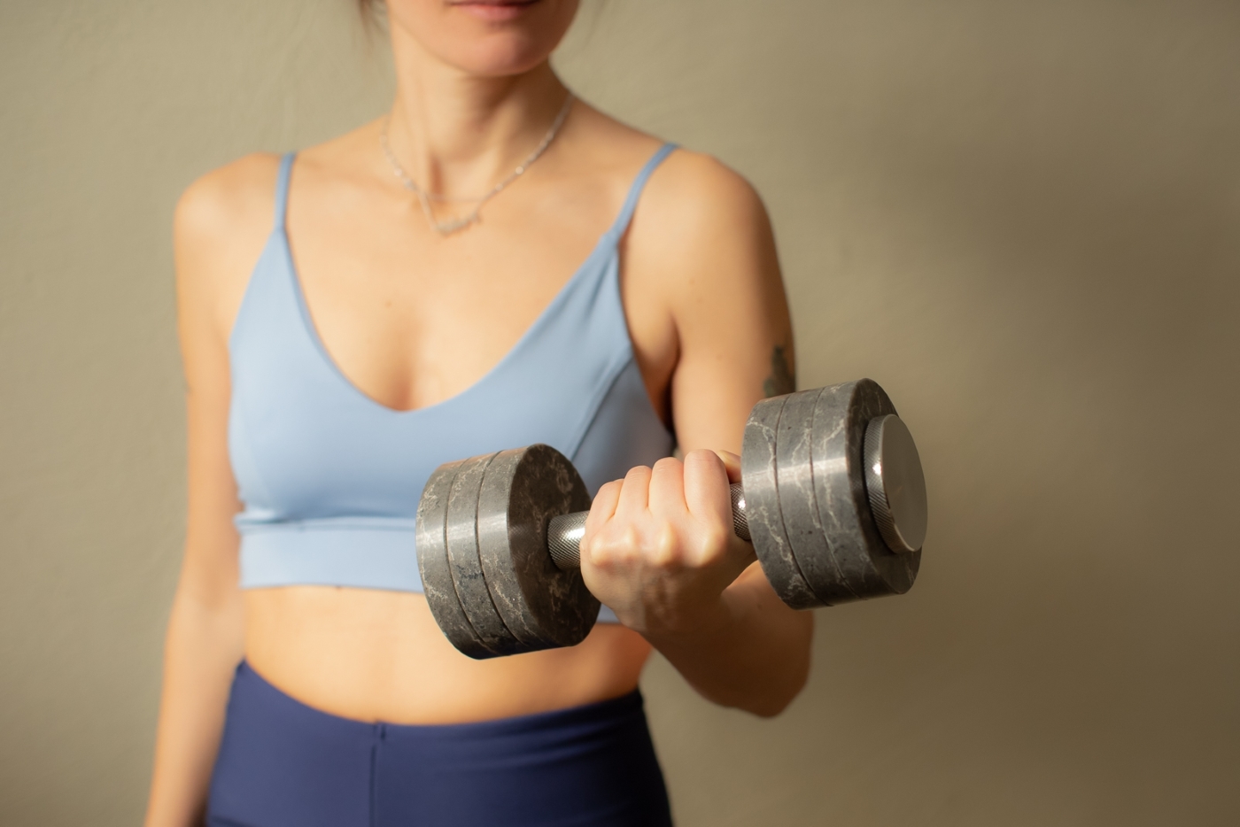 A model holding gym chic