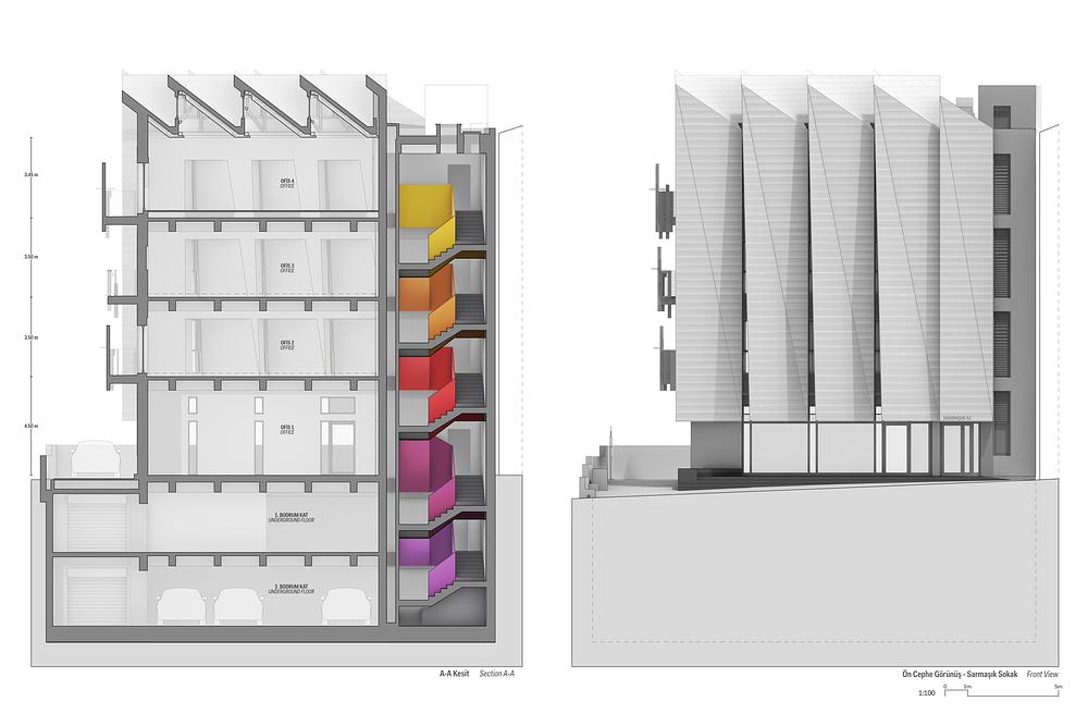 Sarmaşık 41 commercial building by Aytaç Architects