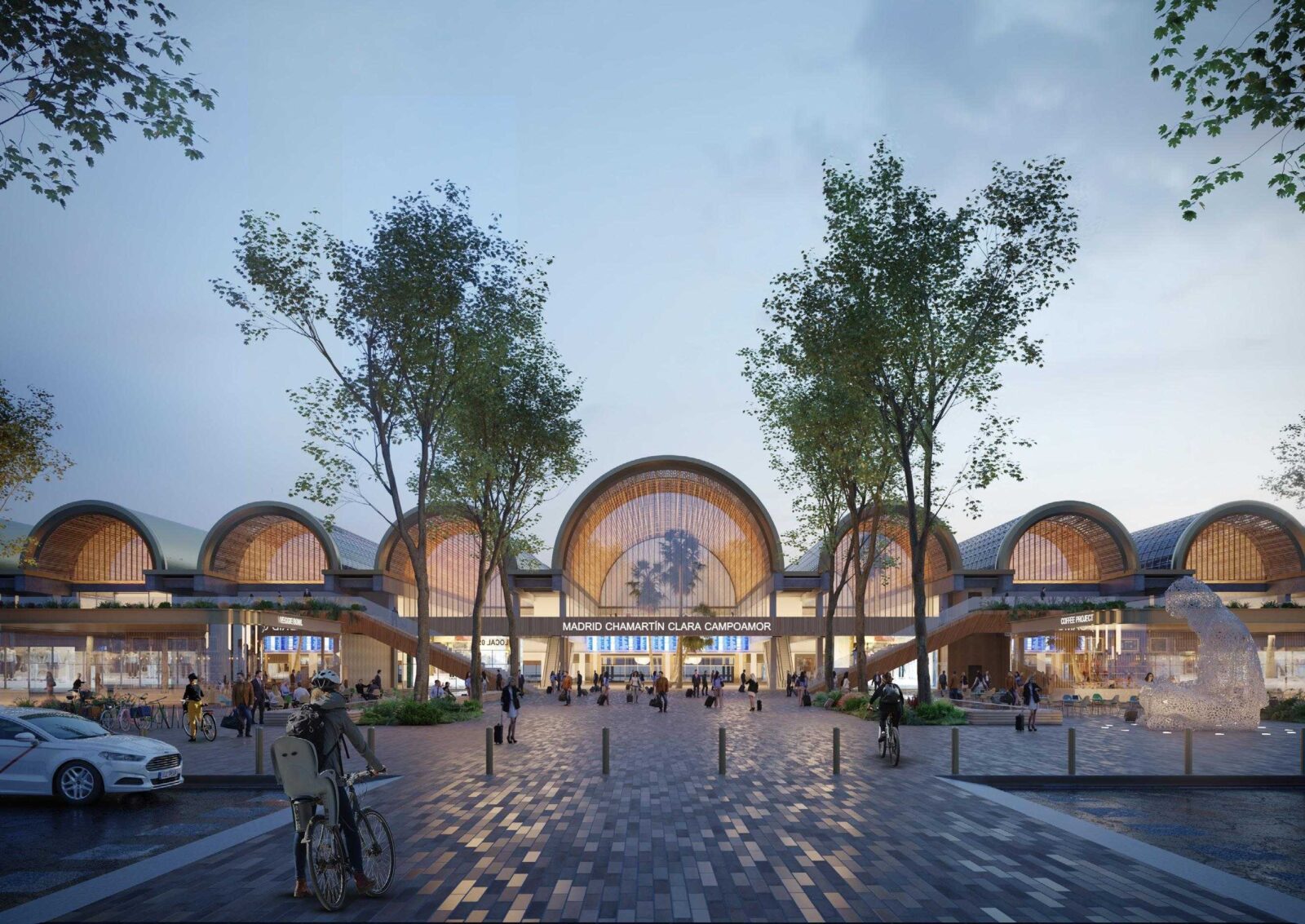 "Ecosistema Abierto” project for the Madrid-Chamartín Clara Campoamor station by ESTEYCO, UNS and b720 Fermín Vázquez Arquitectos