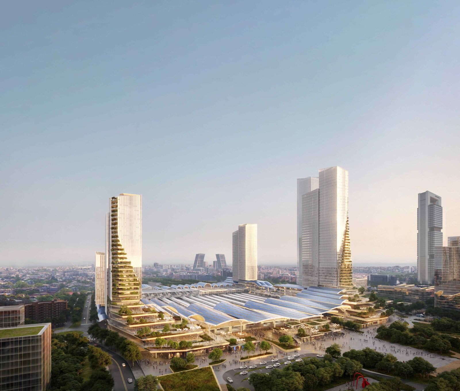 "Ecosistema Abierto” project for the Madrid-Chamartín Clara Campoamor station by ESTEYCO, UNS and b720 Fermín Vázquez Arquitectos