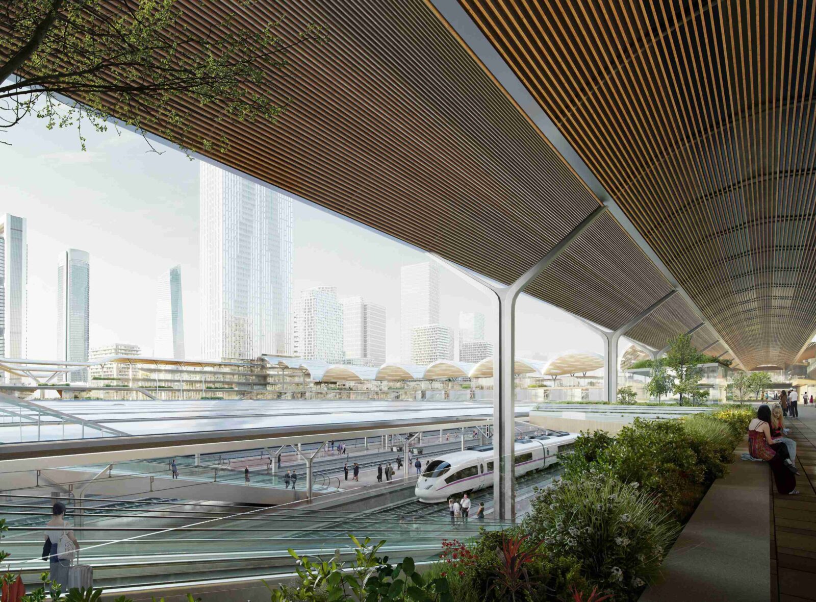 "Ecosistema Abierto” project for the Madrid-Chamartín Clara Campoamor station by ESTEYCO, UNS and b720 Fermín Vázquez Arquitectos
