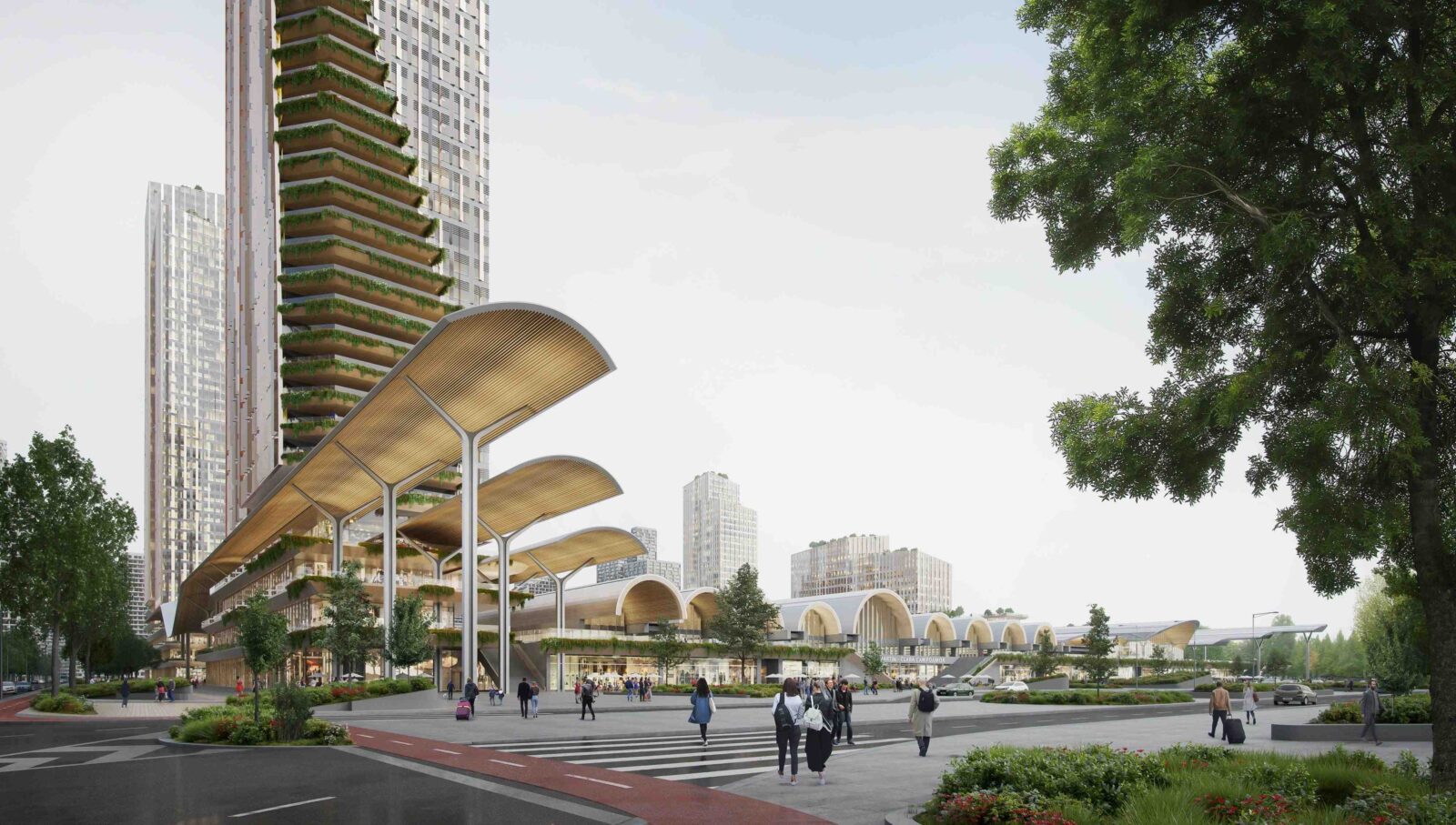 "Ecosistema Abierto” project for the Madrid-Chamartín Clara Campoamor station by ESTEYCO, UNS and b720 Fermín Vázquez Arquitectos