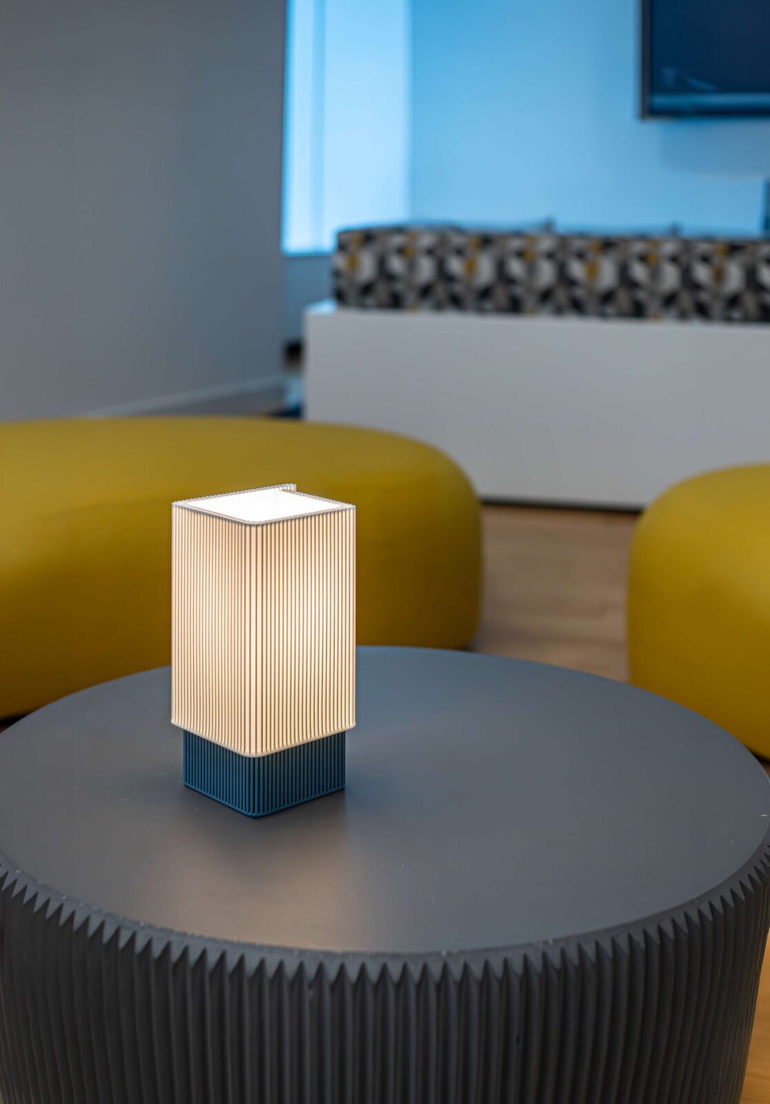 The Rectangle RIFT Series 3D-printed lamps by HORON