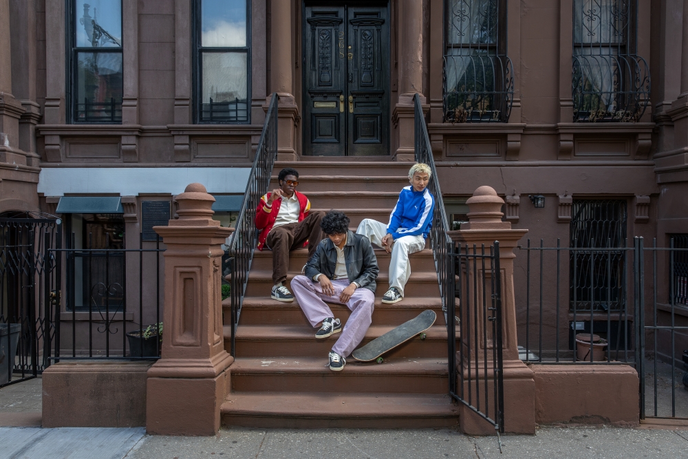 Models wearing A$AP ROCKY x PUMA Suede ‘94
