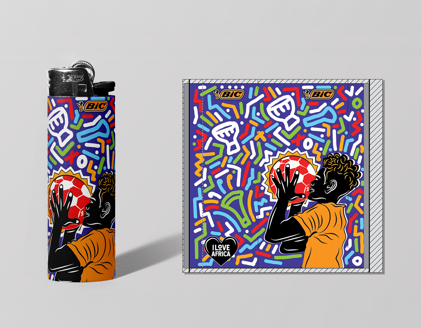 BIC Cameroon pocket lighter