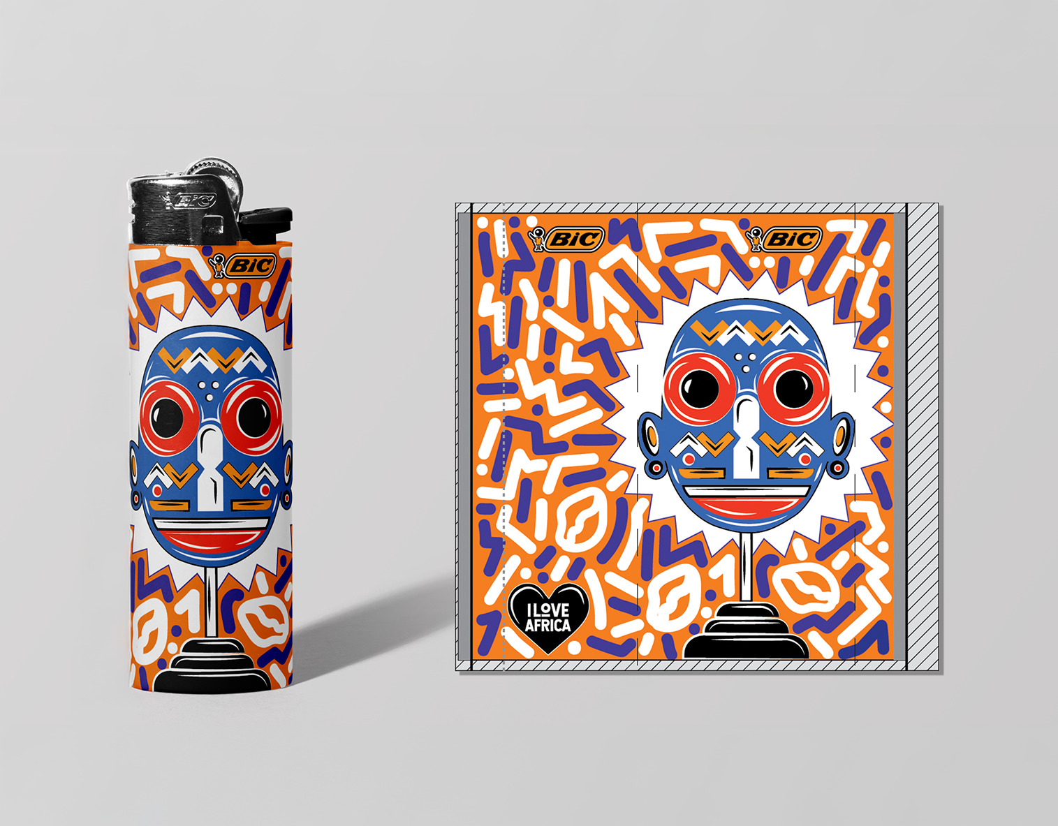 BIC Ivory Coast pocket lighter