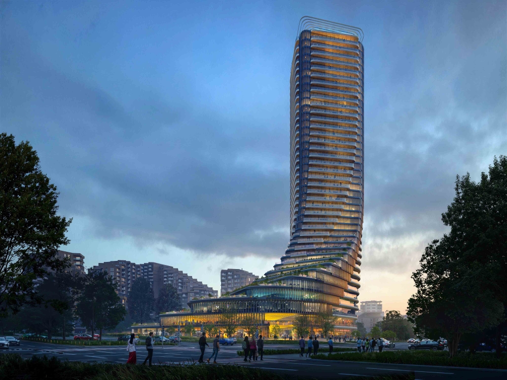Cityzen Tower dusk