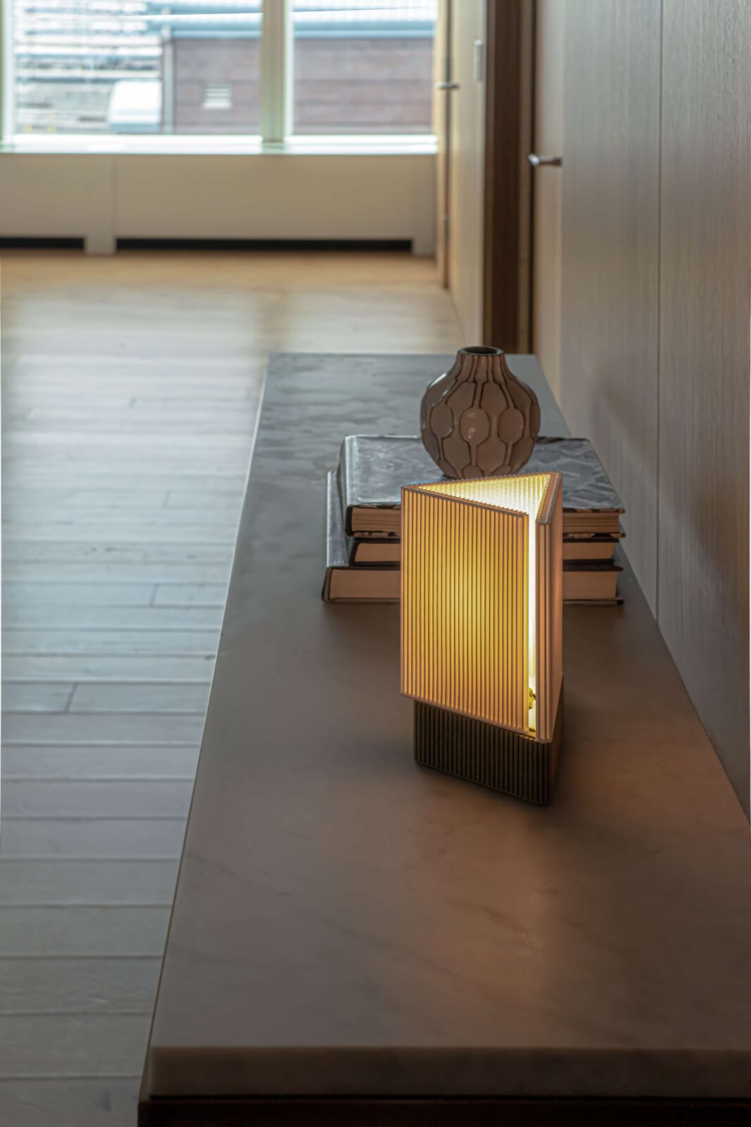The Triangle RIFT Series 3D-printed lamps by HORON