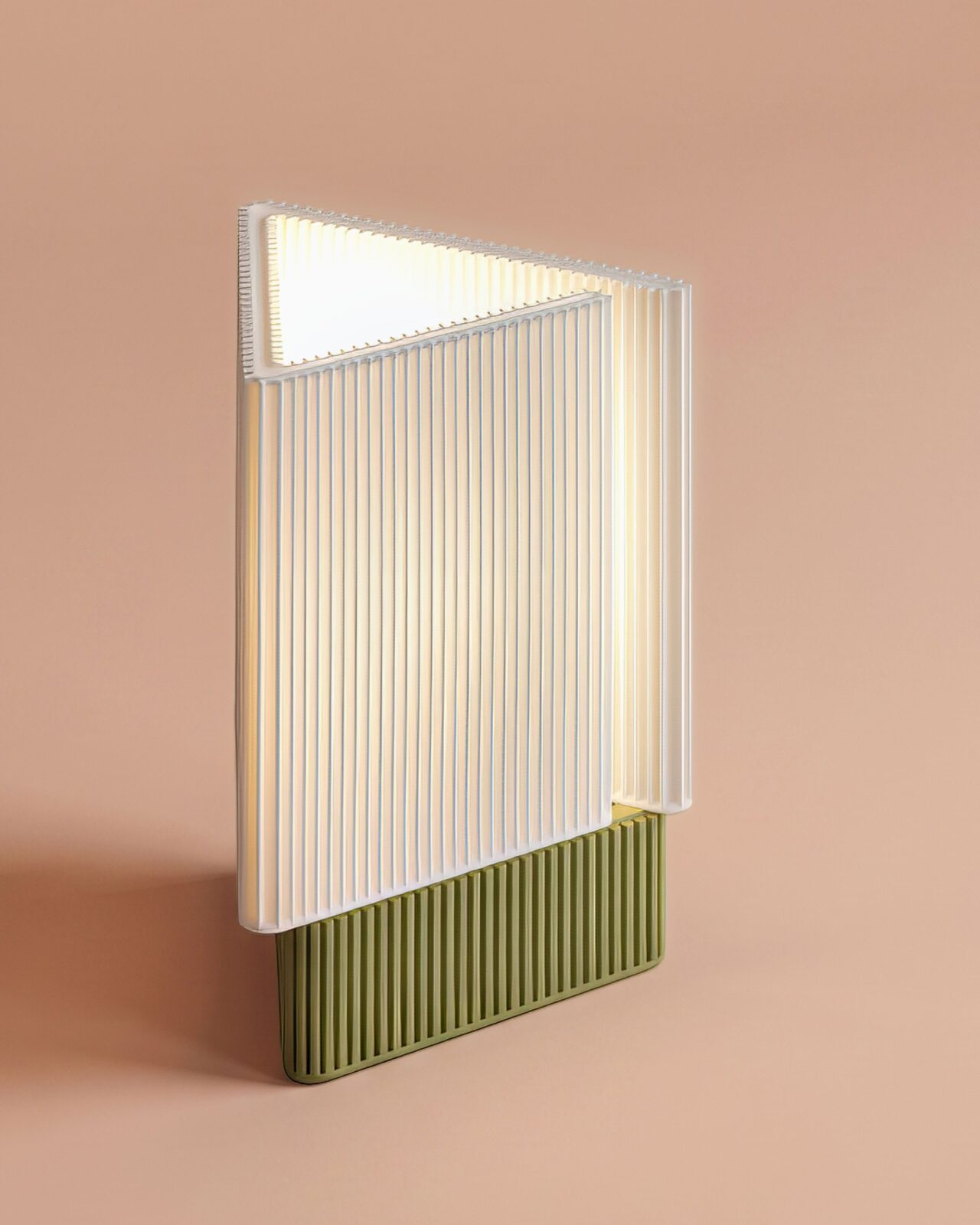 The Triangle RIFT Series 3D-printed lamps by HORON