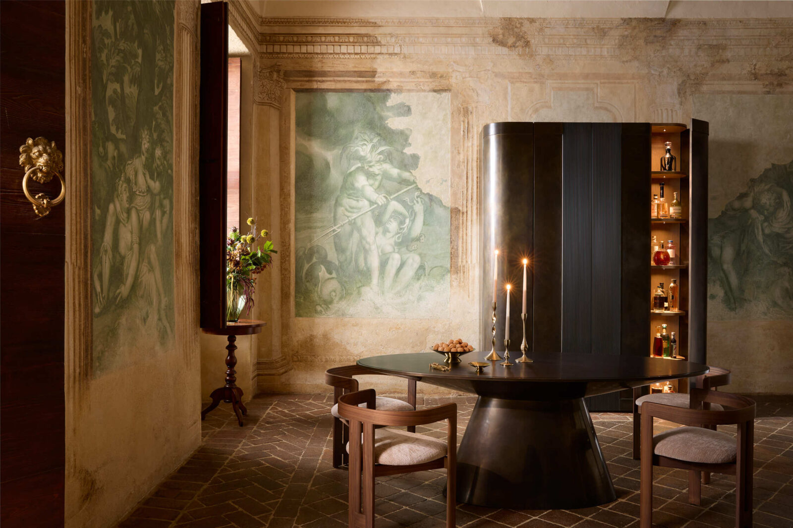 A Renaissance palazzo near Verona, with interiors designed by Arteim and furniture by Cabbonet.