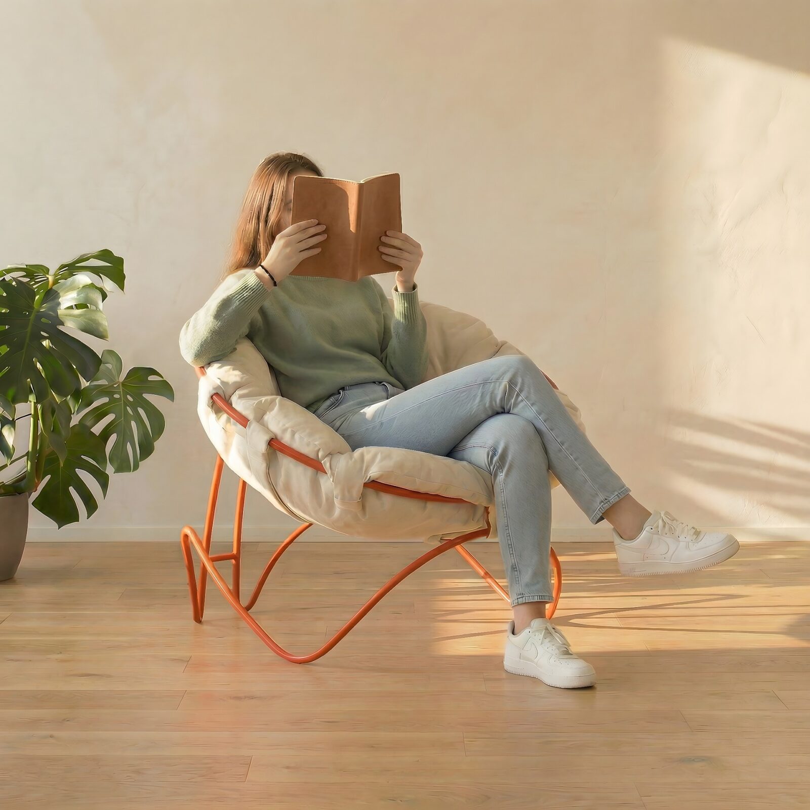 Solea lounge chair by student Amanda Romero, with Professor Jeff Feng