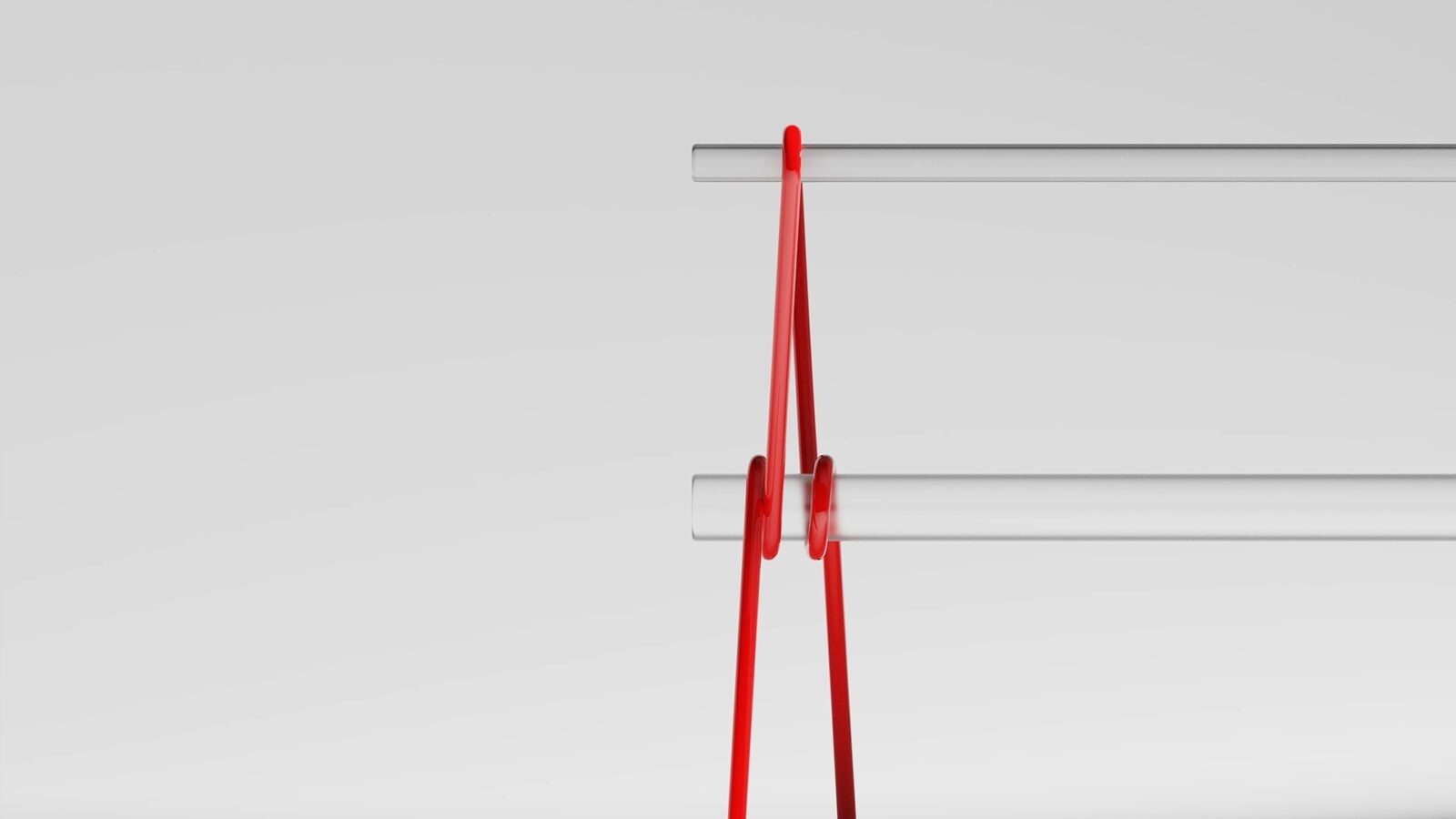 Magician's Rope's red metal frame