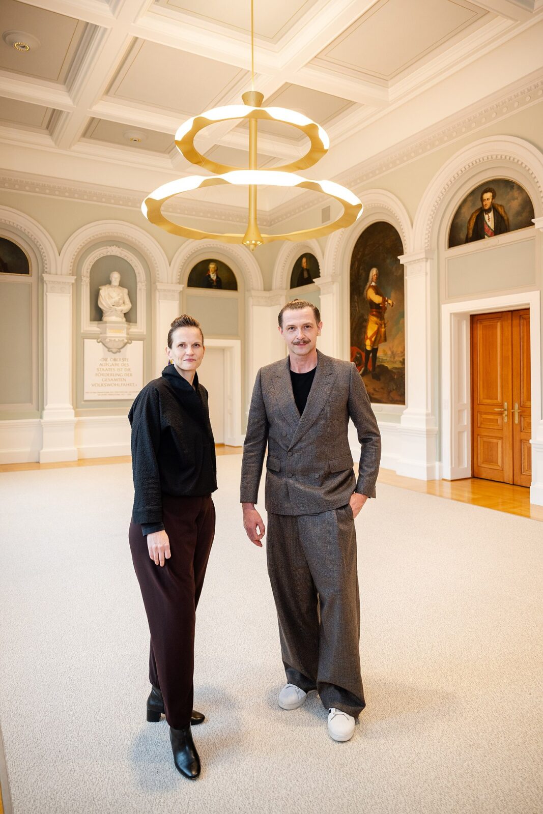 Fürst Johannes Saal chandelier by Lightsphere Gmbh and Markus Bischof Produkt Design