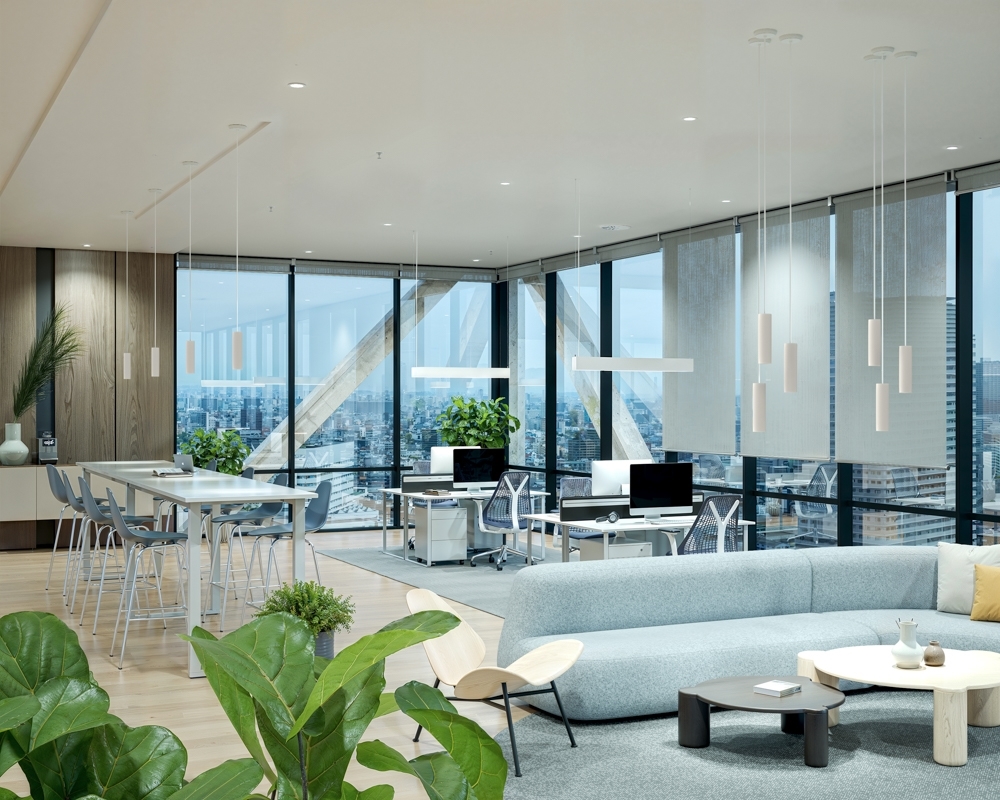Sustainable LED Cylinders in setting