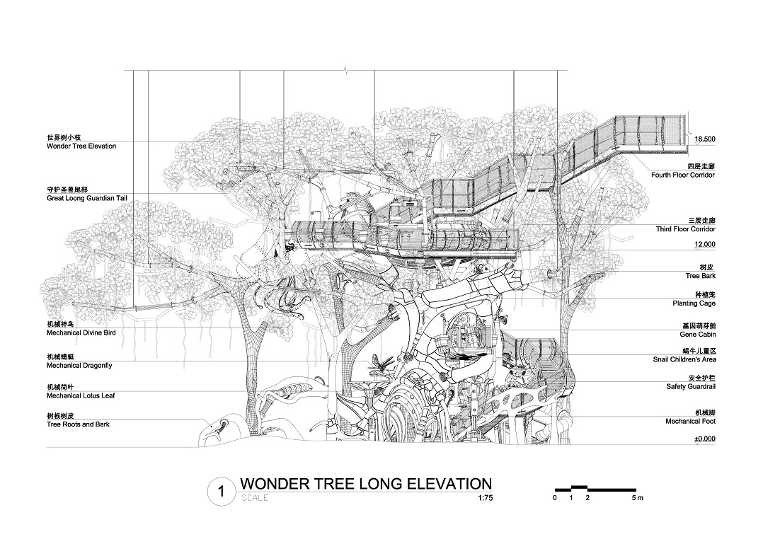 Wonder Tree Long Elevation