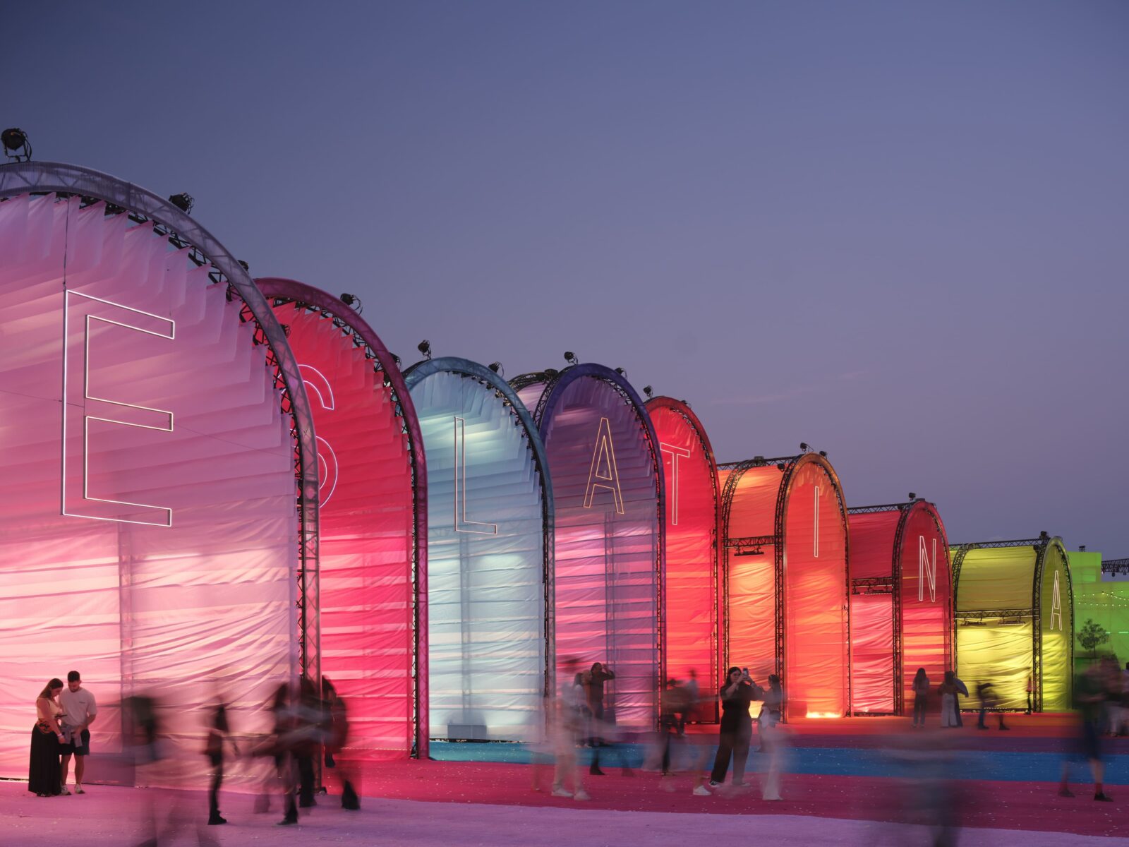 The temporary Shakira Stadium in Madrid by Bjarke Ingels Group (BIG).