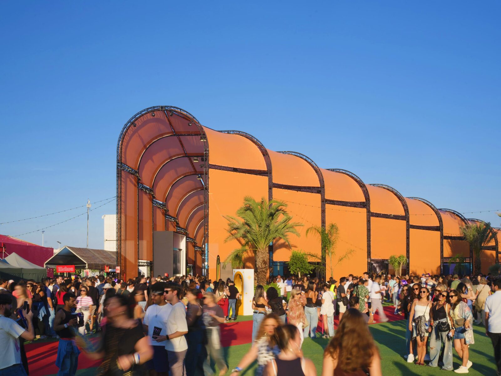 The temporary Shakira Stadium in Madrid by Bjarke Ingels Group (BIG).