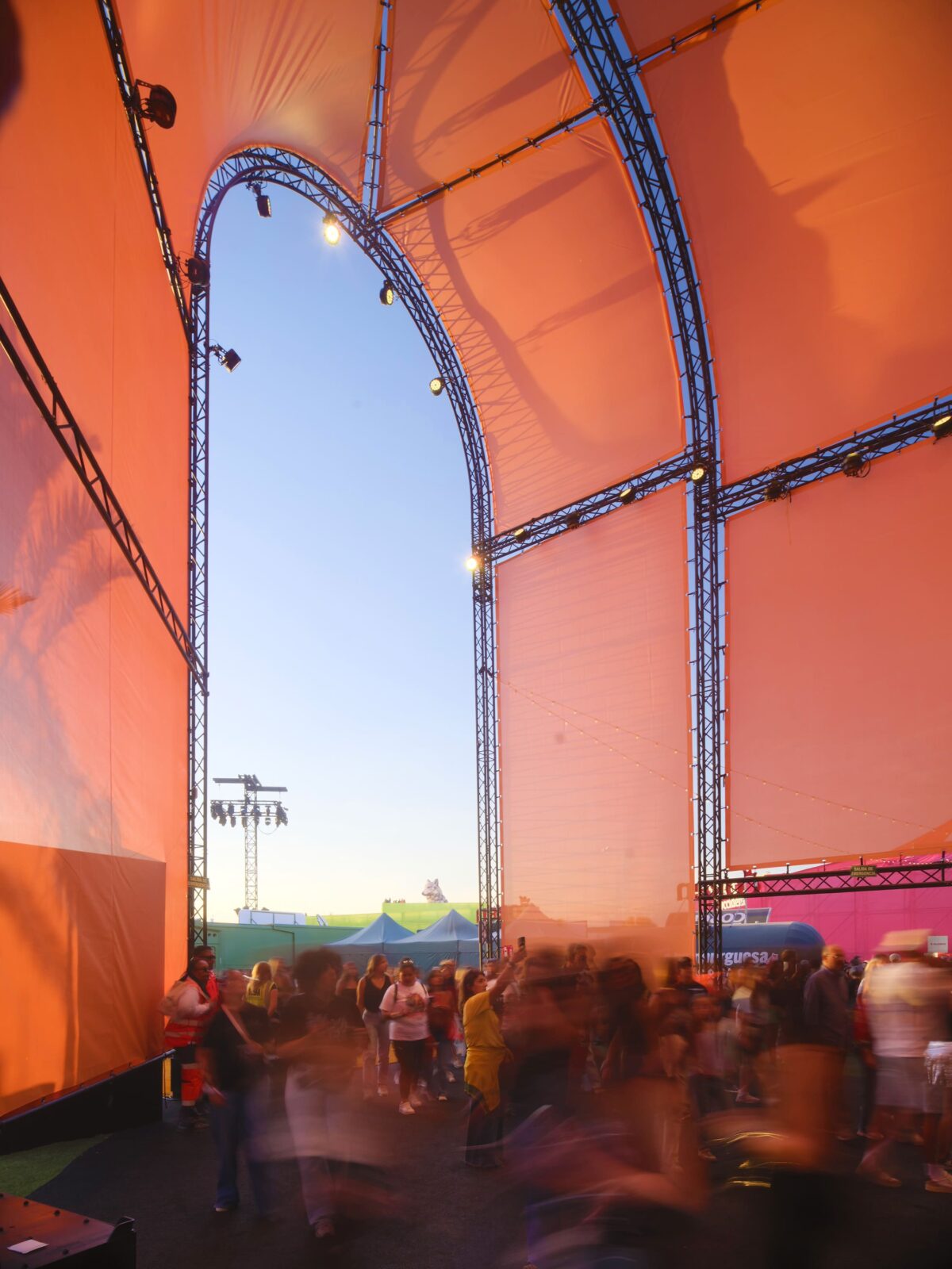 The temporary Shakira Stadium in Madrid by Bjarke Ingels Group (BIG).