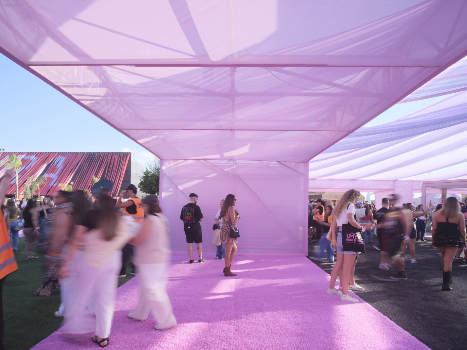 The temporary Shakira Stadium in Madrid by Bjarke Ingels Group (BIG).
