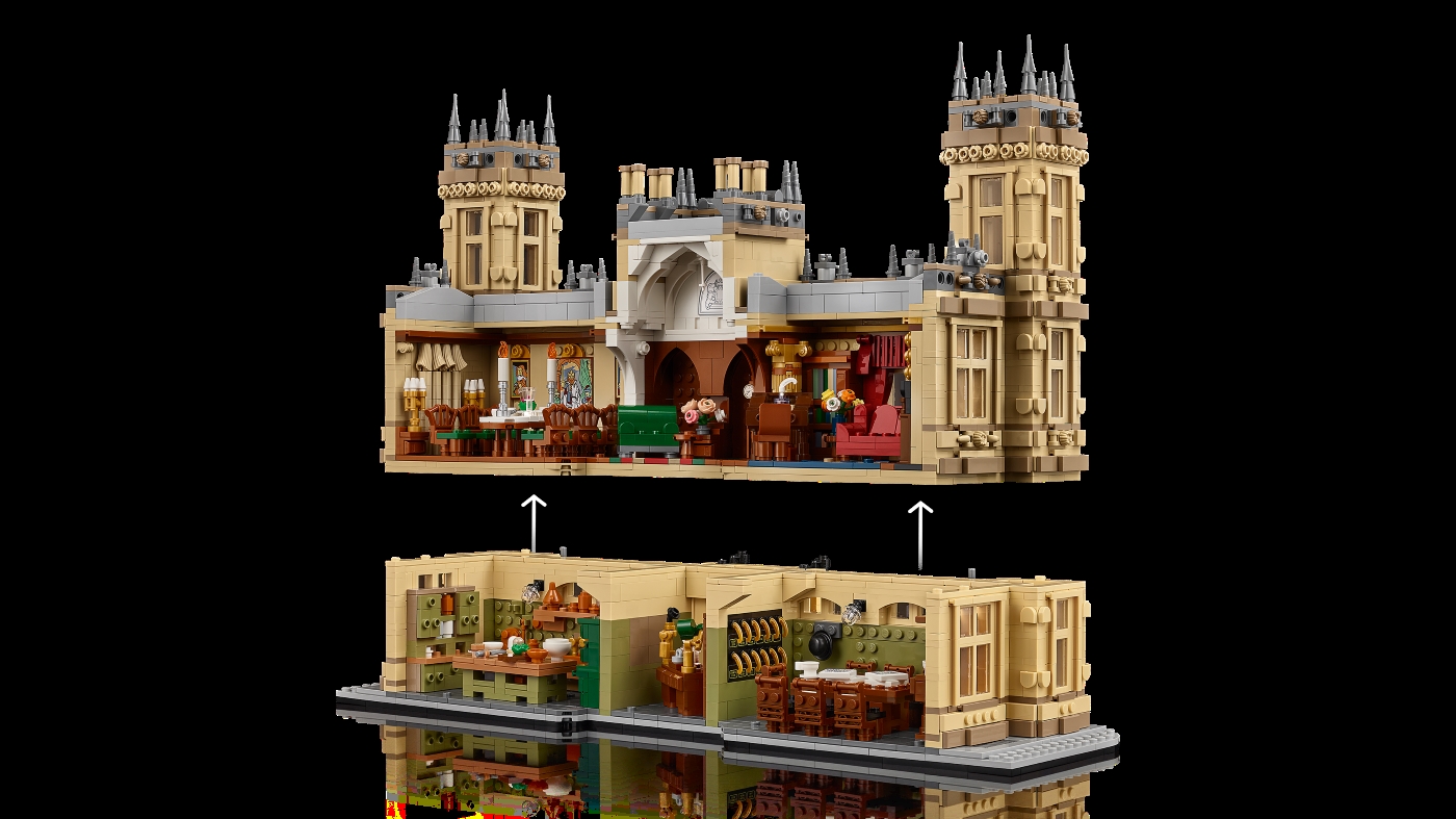 Two floors of Downton Abbey