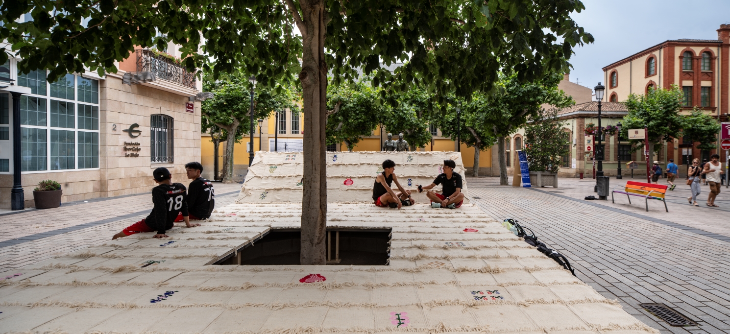 Rooted in Warmth by Raghad Al Ahmad, presented by Ithra (King Abdulaziz Center for World Culture), for Design Doha Biennial 2026.