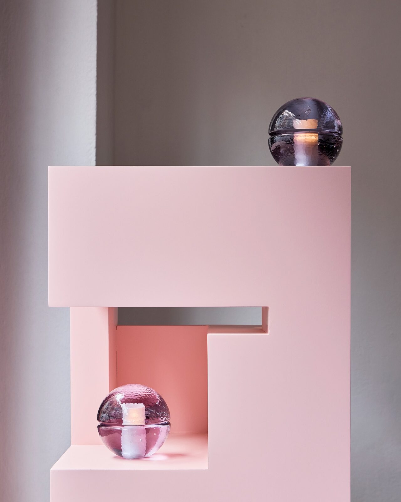 "Labyrinth Dreams" installation with the Purple 14p at London Design Festival, by Bocci and Bethan Laura Wood