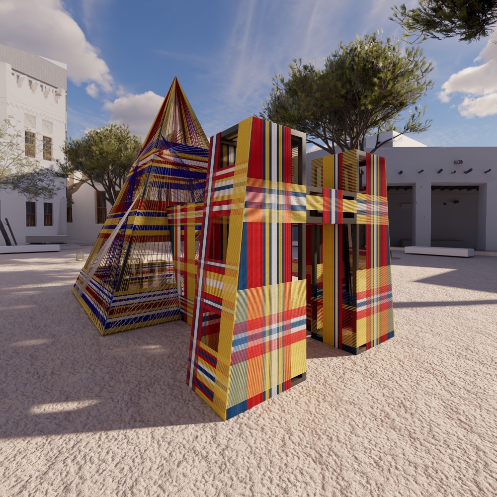 Threading the Ceremony by StudioDesignLO, for Design Doha Biennial 2026.