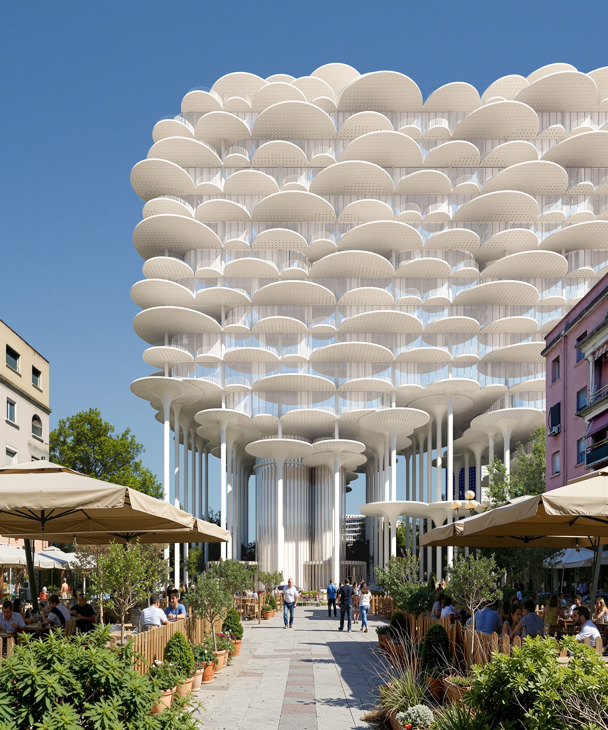 Tirana Fountain Plaza by Bjarke Ingels Group (BIG)